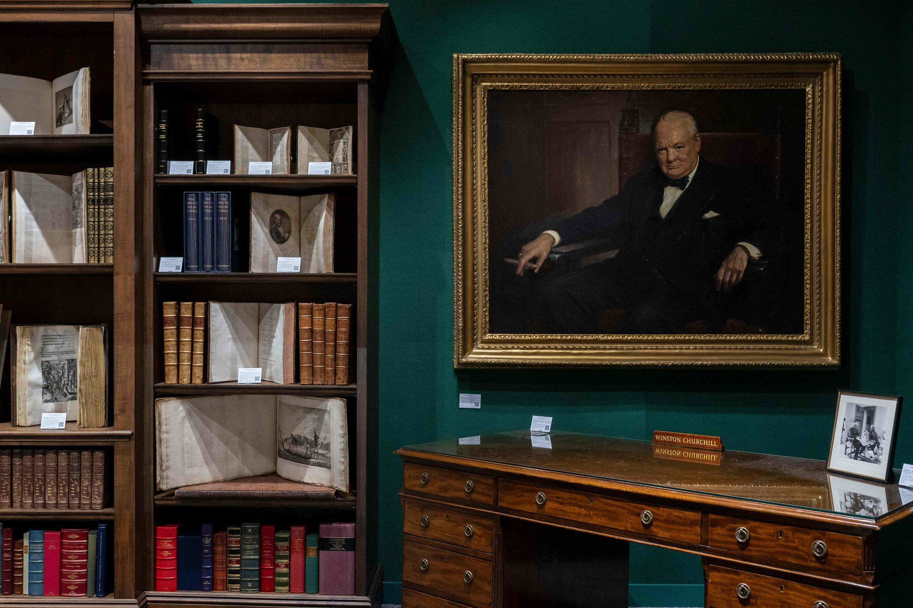 Winston Churchill, painter and writer, in the spotlight in New York