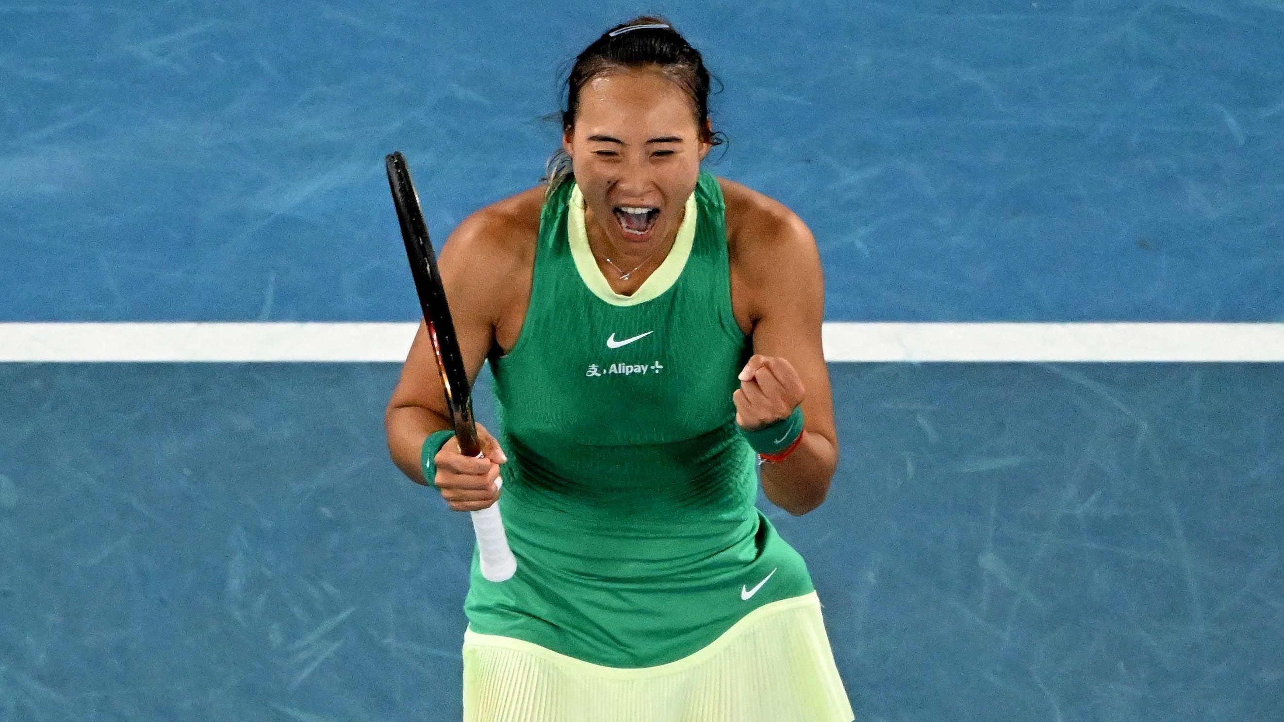 Australian Open: Zheng triumphs over Yastremska and will face Sabalenka for her first Grand Slam final