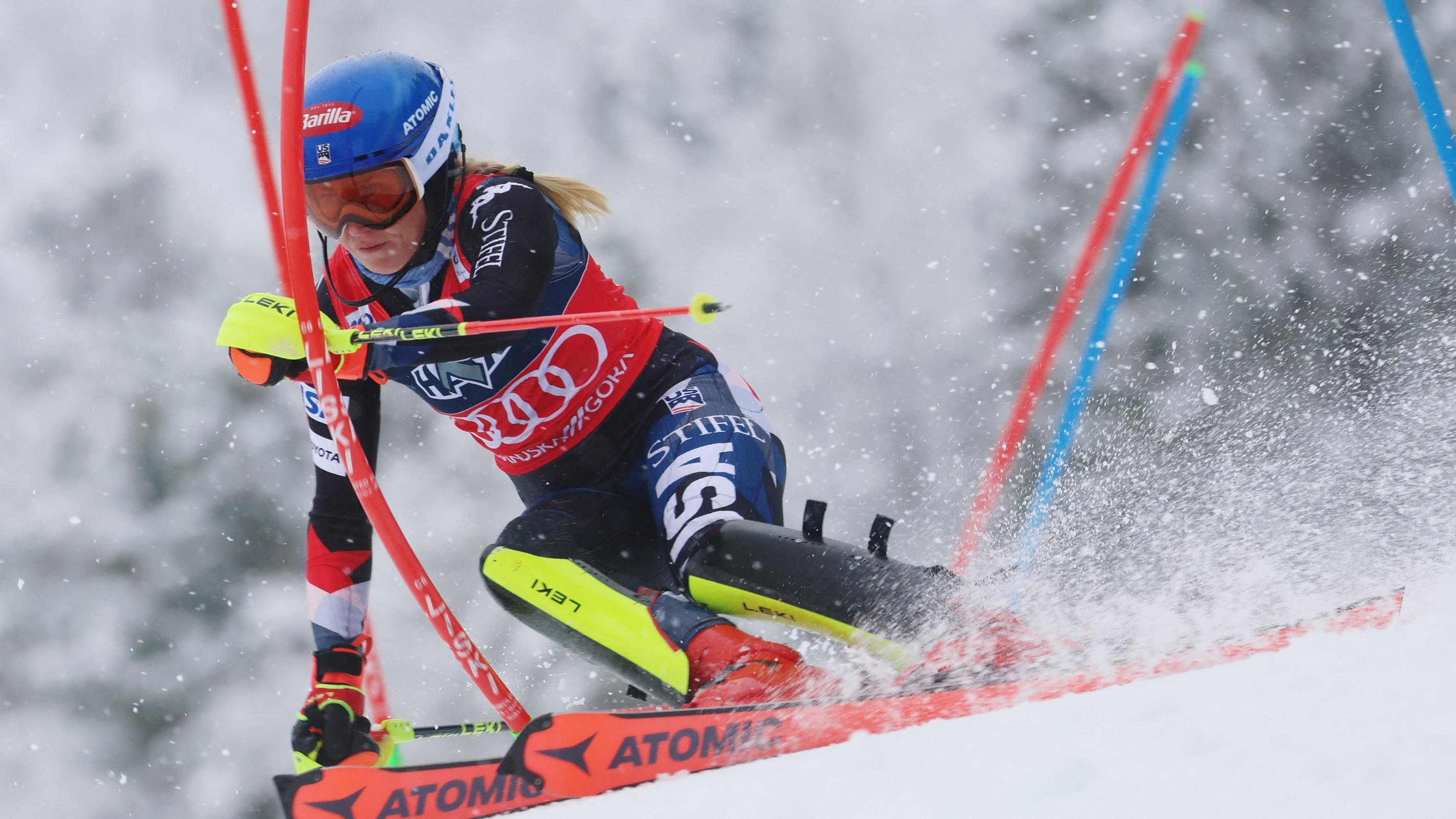 Alpine skiing: Shiffrin misses the first run of the Kranjska Gora slalom, Vlhova in the lead