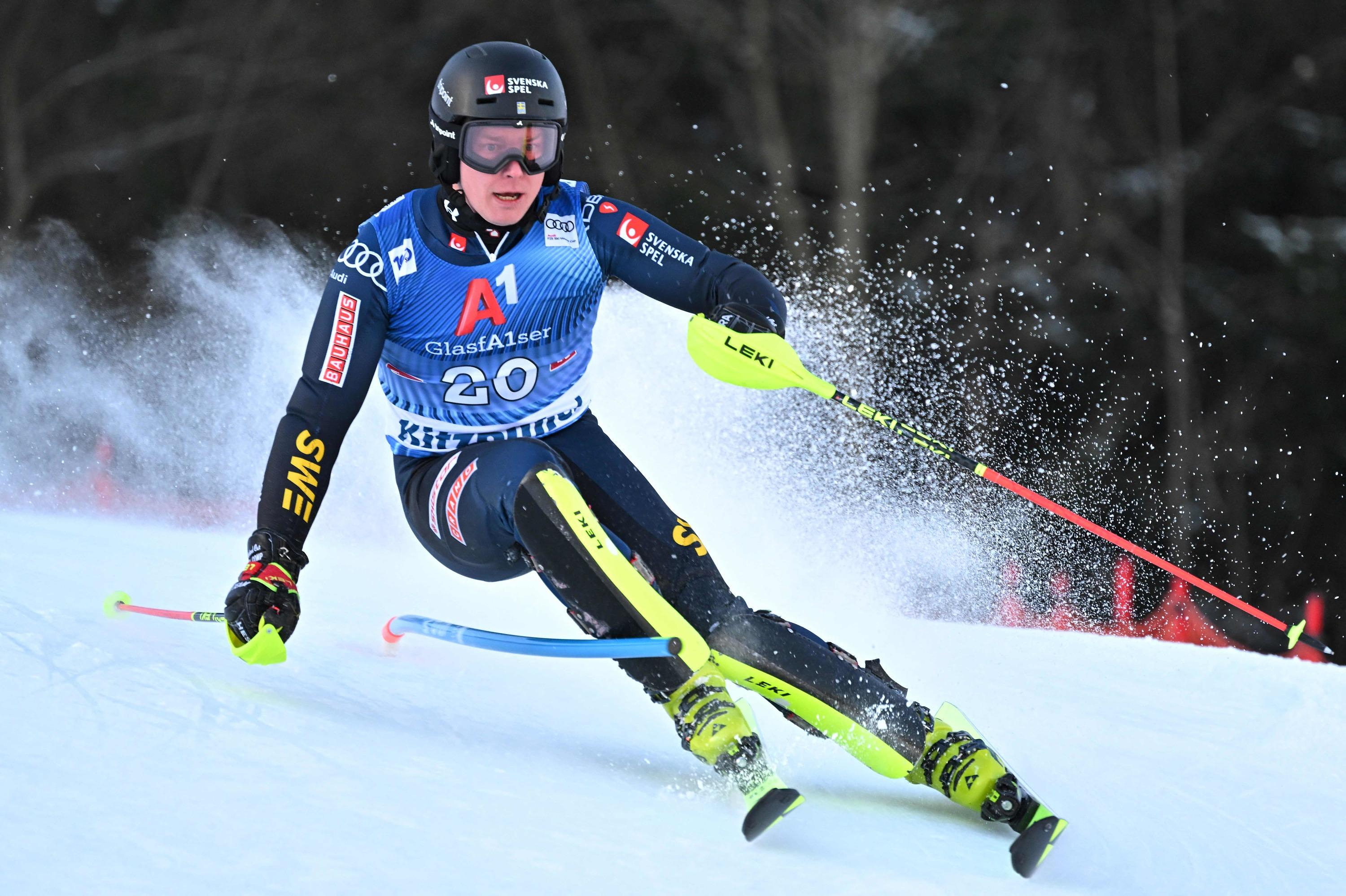 Skiing: the Swede Jakobsen leads the 1st round of the Kitzbühel slalom, Clément Noël 5th