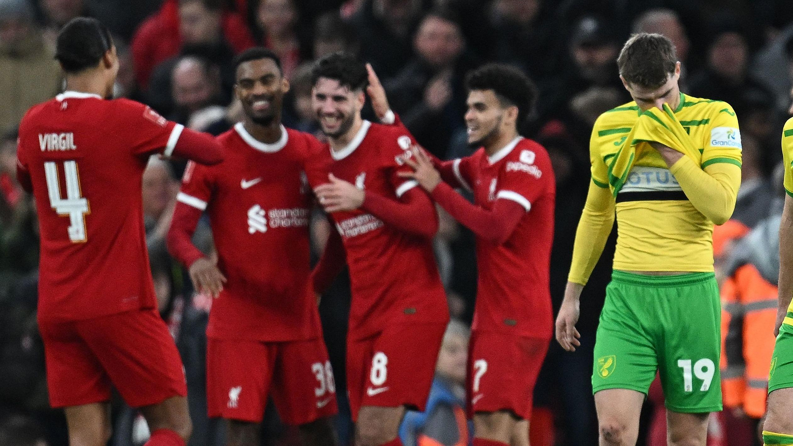 FA Cup: in video, the beautiful tribute to Klopp before Liverpool's big victory against Norwich