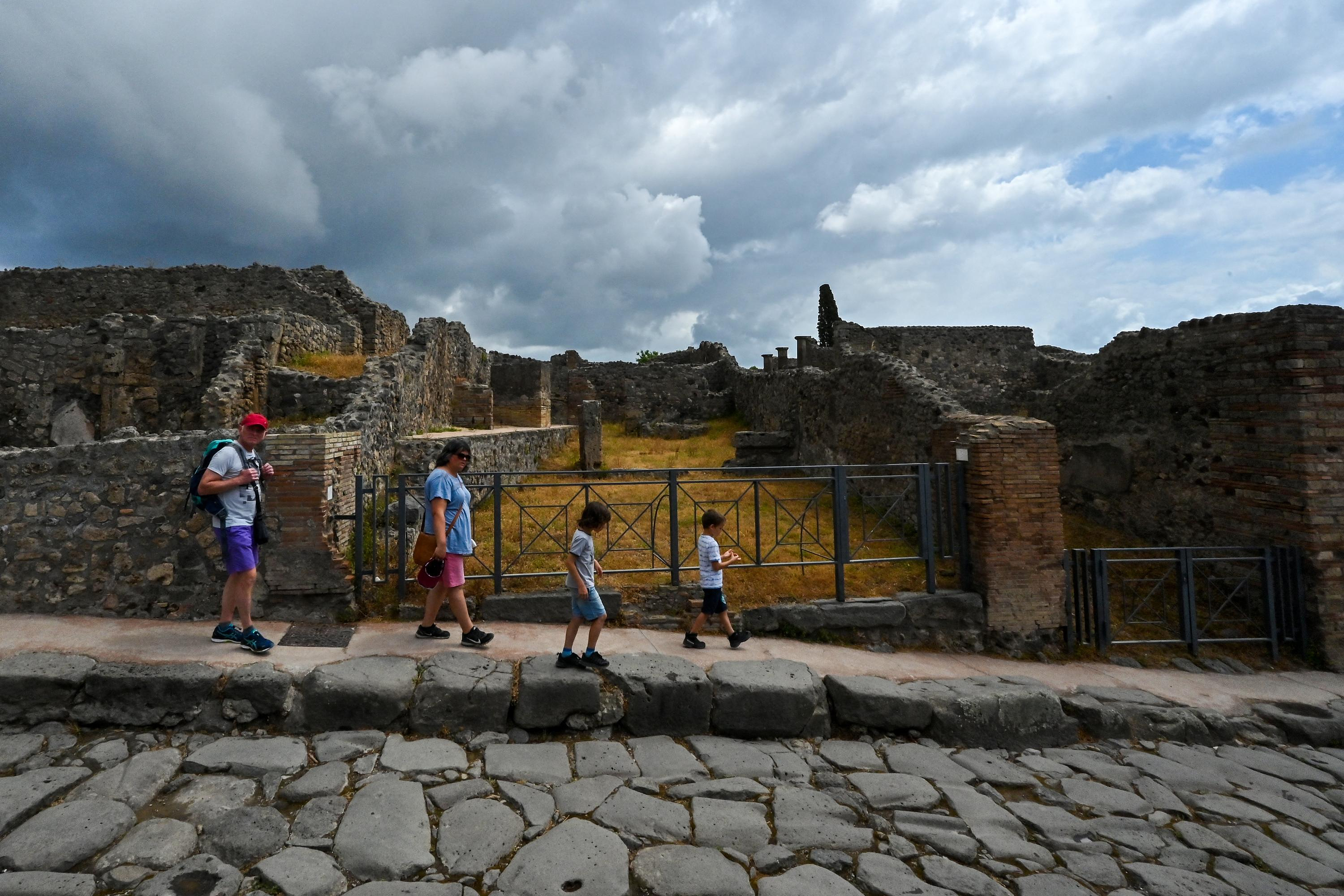 A vestige of Pompeii has adorned the wall of a Belgian house for 50 years
