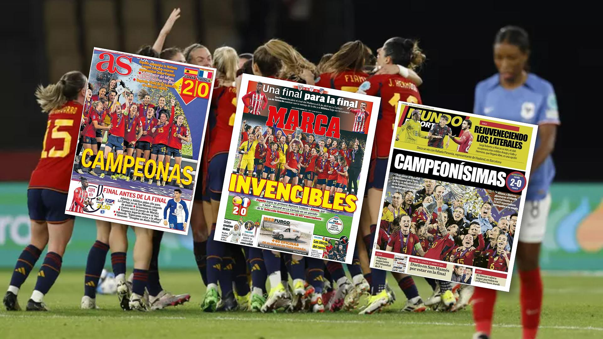 “The Nations at the feet of La Roja”, criticism against Renard, “page of History”... The Spanish media are over the moon after the victory against France