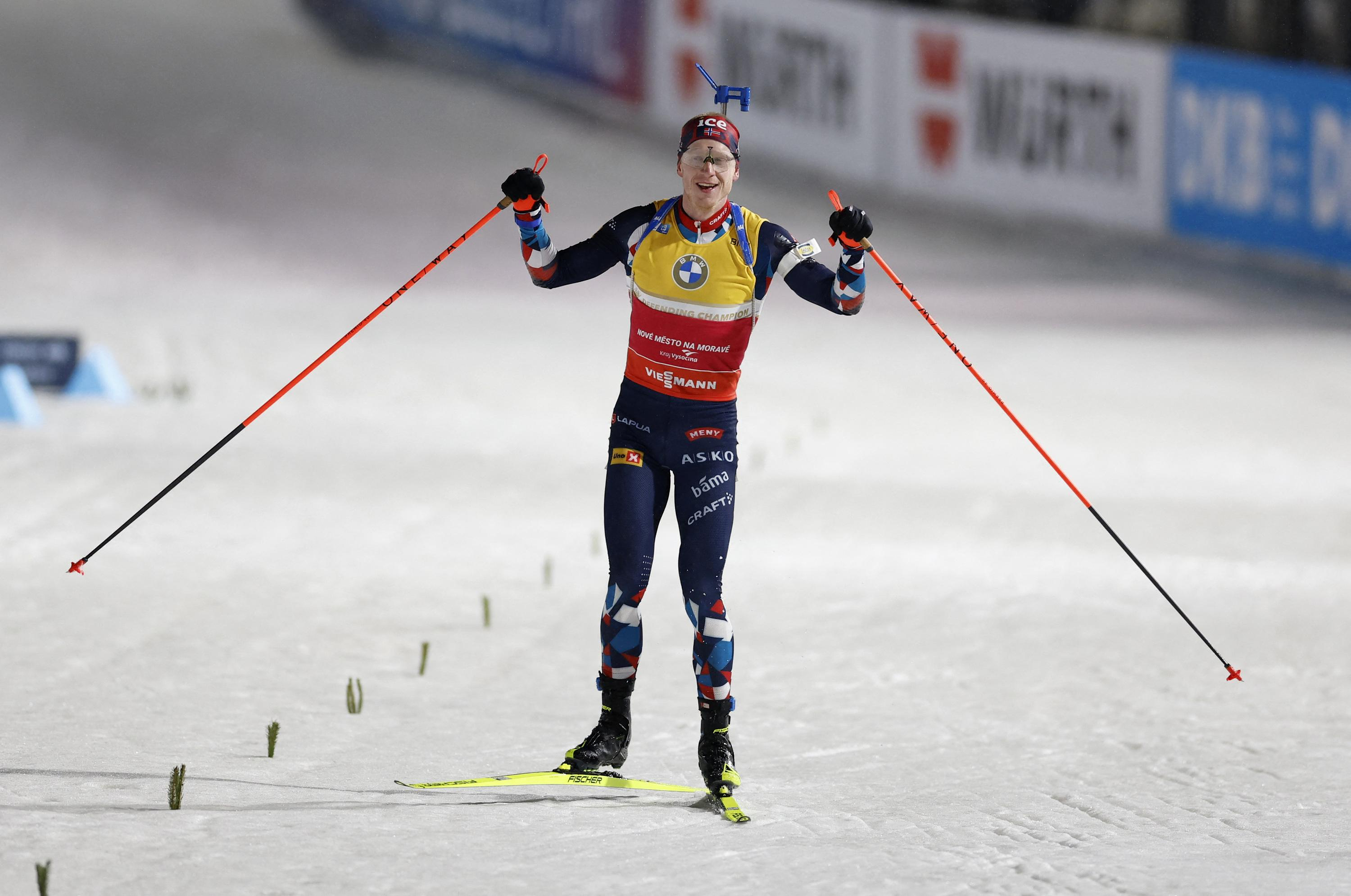 Biathlon Worlds: Norwegian Johannes Boe wins his 18th world title