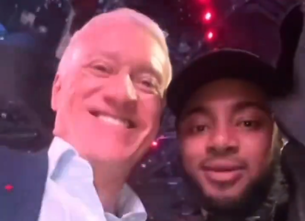 Didier Deschamps attended Kanye West's concert in Paris (video)