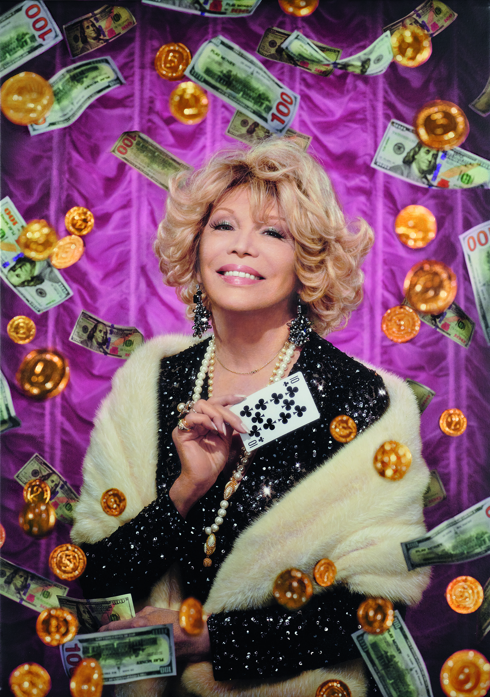 Old Woman's Money at the Free Theater: Amanda Lear as Queen of Spades