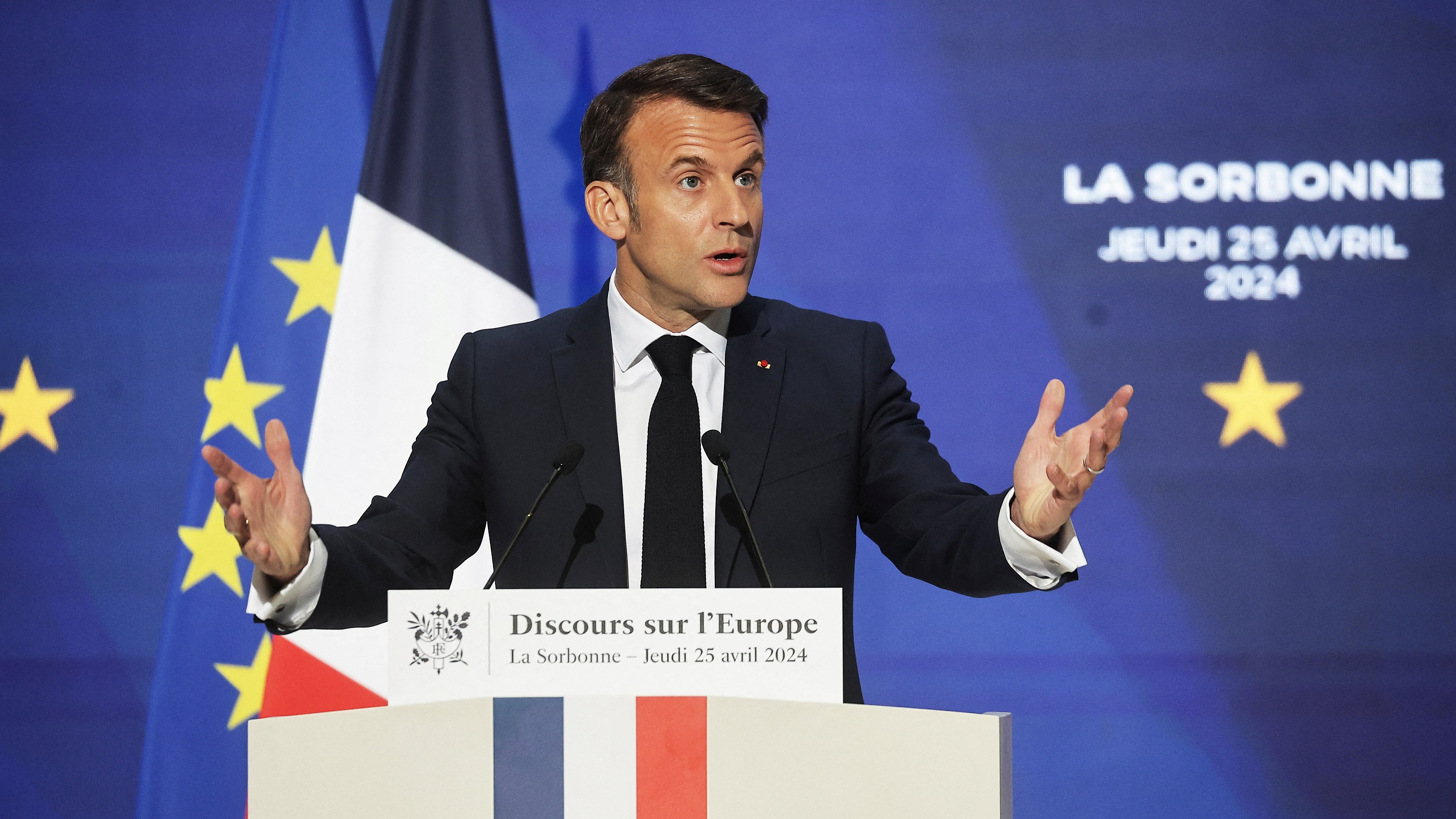 “Deadly Europe”, “economic decline”, immigration… What to remember from Emmanuel Macron’s speech at the Sorbonne