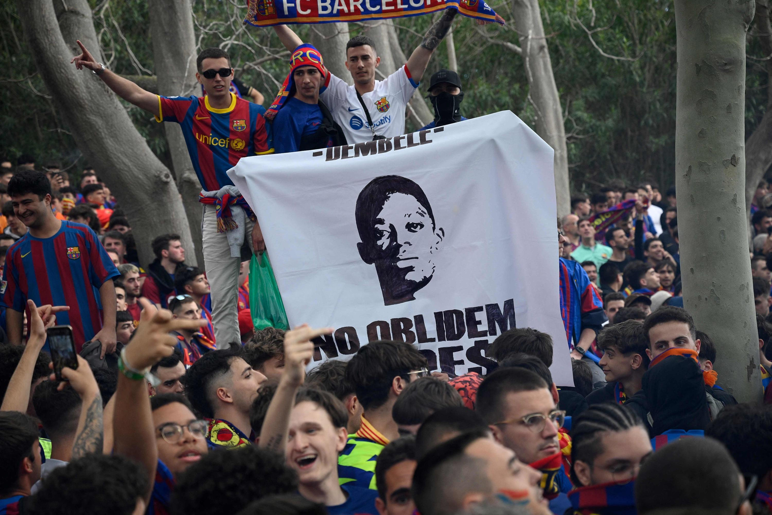 Champions League: Dembélé, target of Barcelona supporters before the match