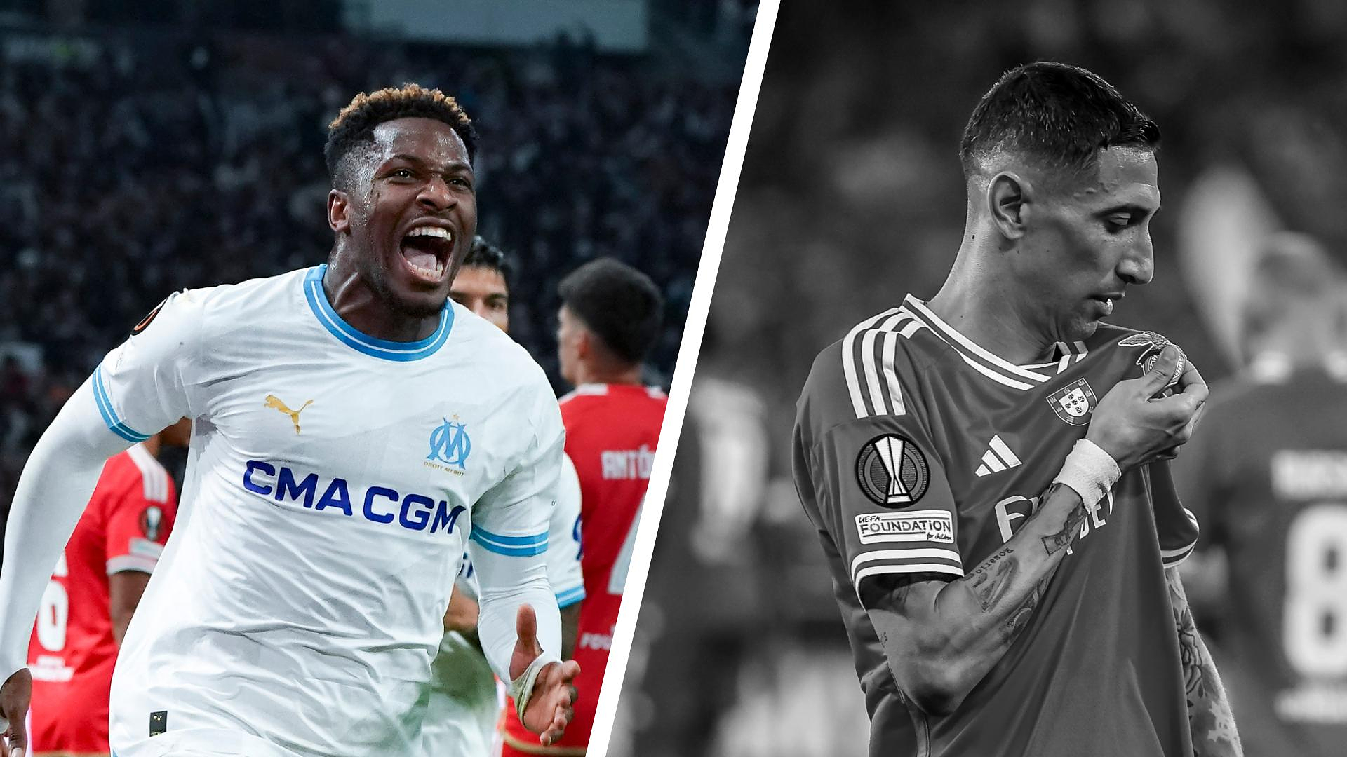 Marseille-Benfica: Moumbagna as detonator, Di Maria misses his exit... The tops and the flops