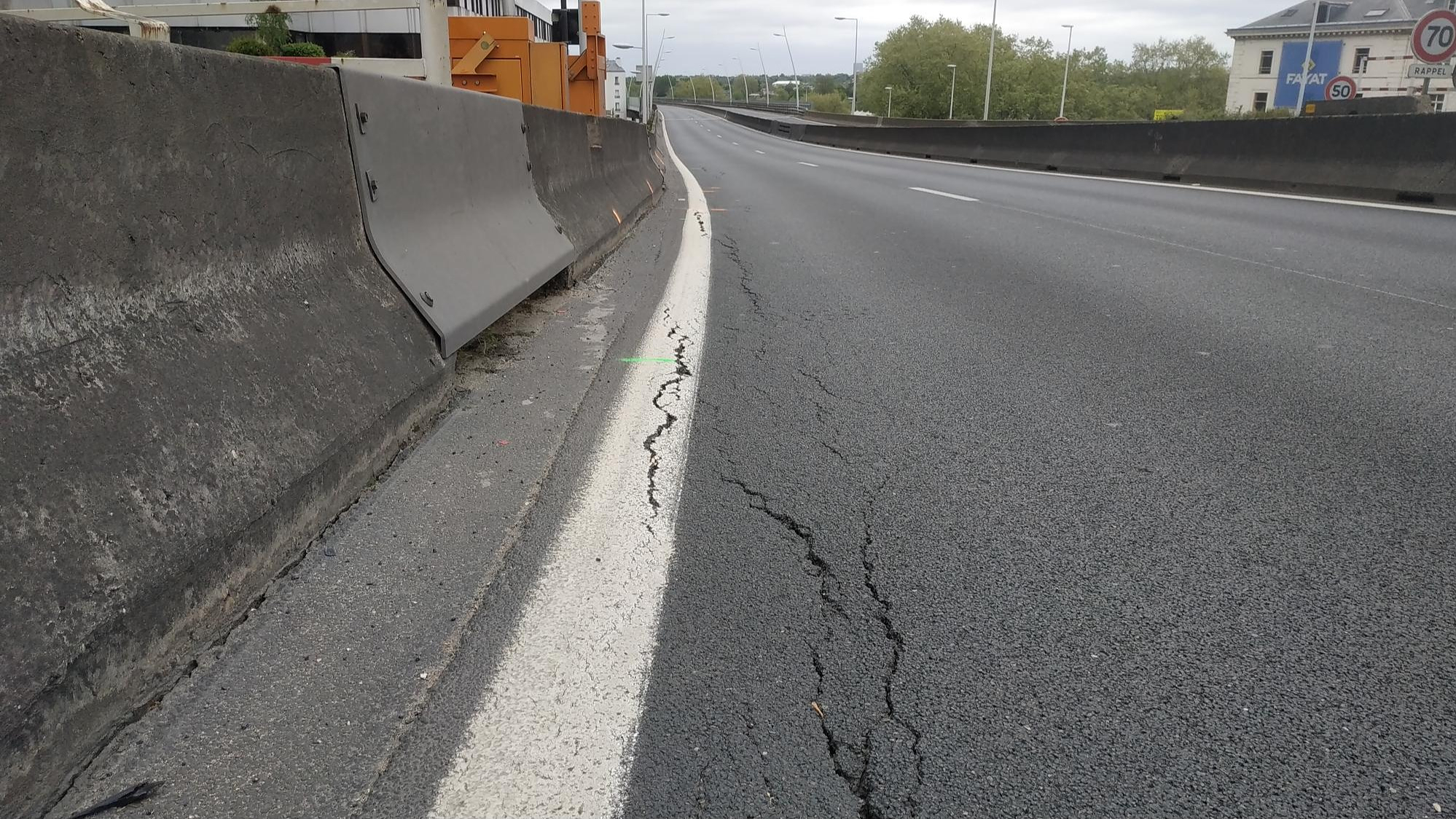 The A13 motorway will not reopen on May 1