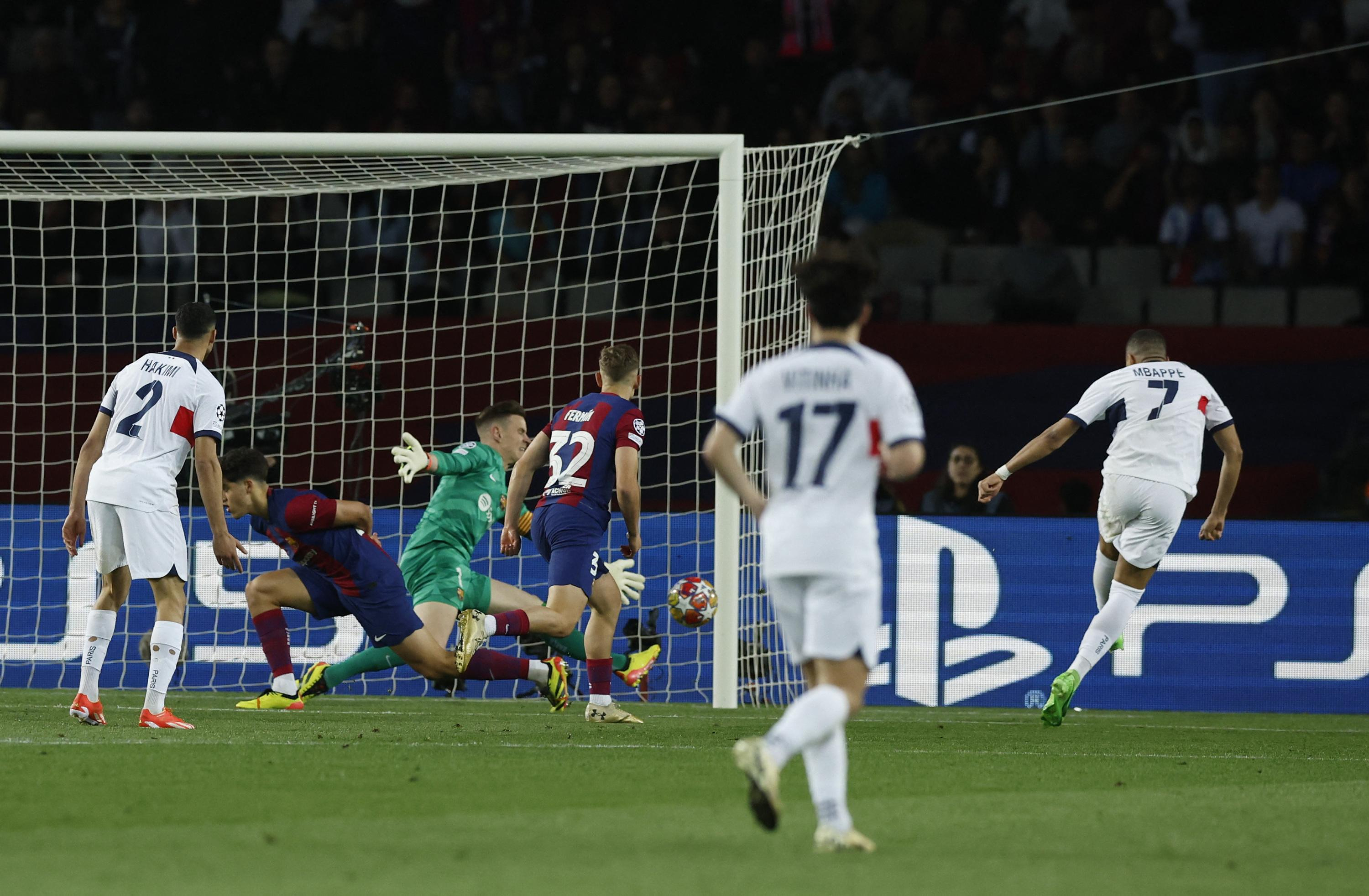 Barcelona-PSG: in video, Mbappe's goal which validates PSG's qualification