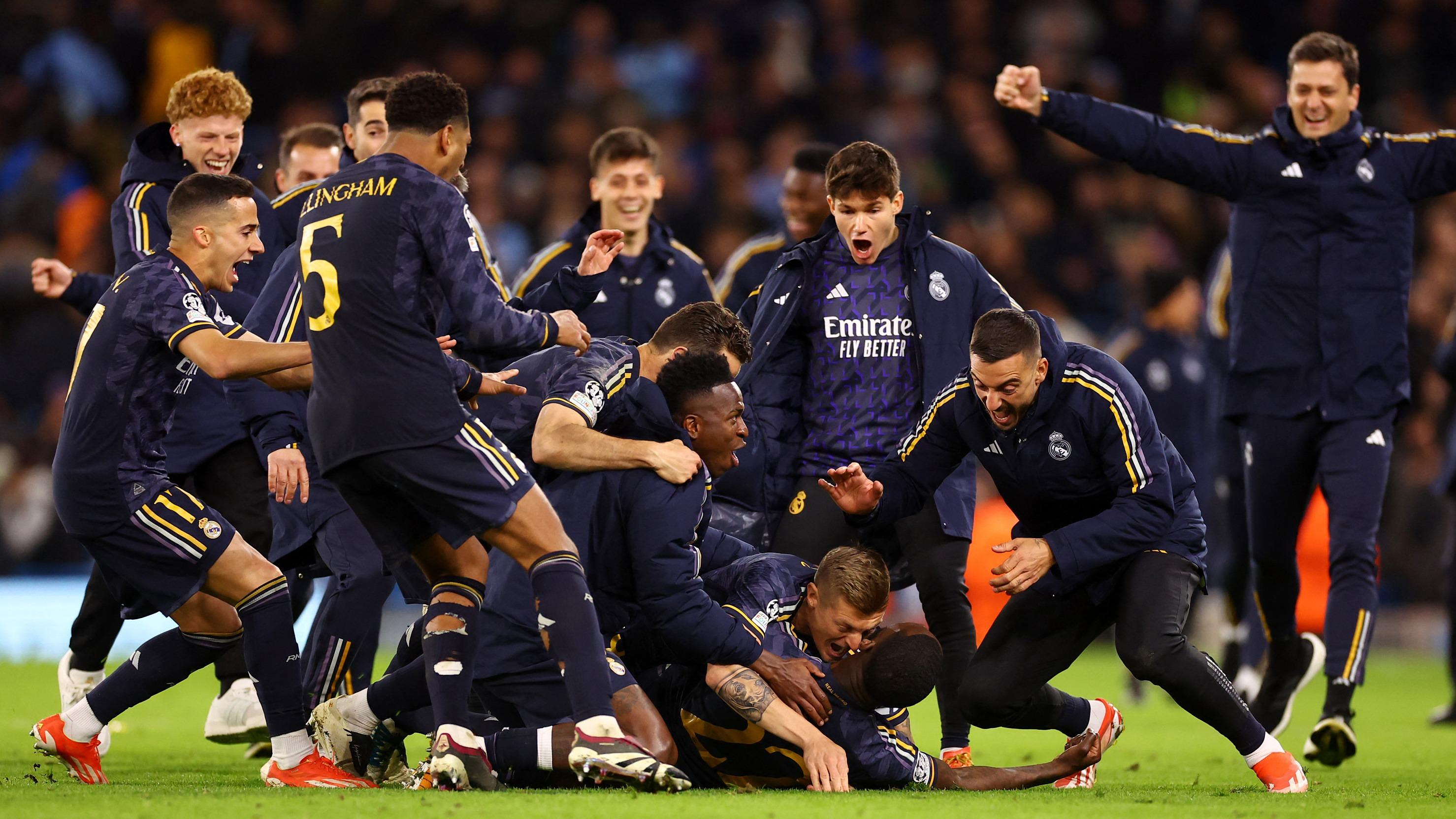 Champions League: Real Madrid eliminates defending champion Manchester City on penalties