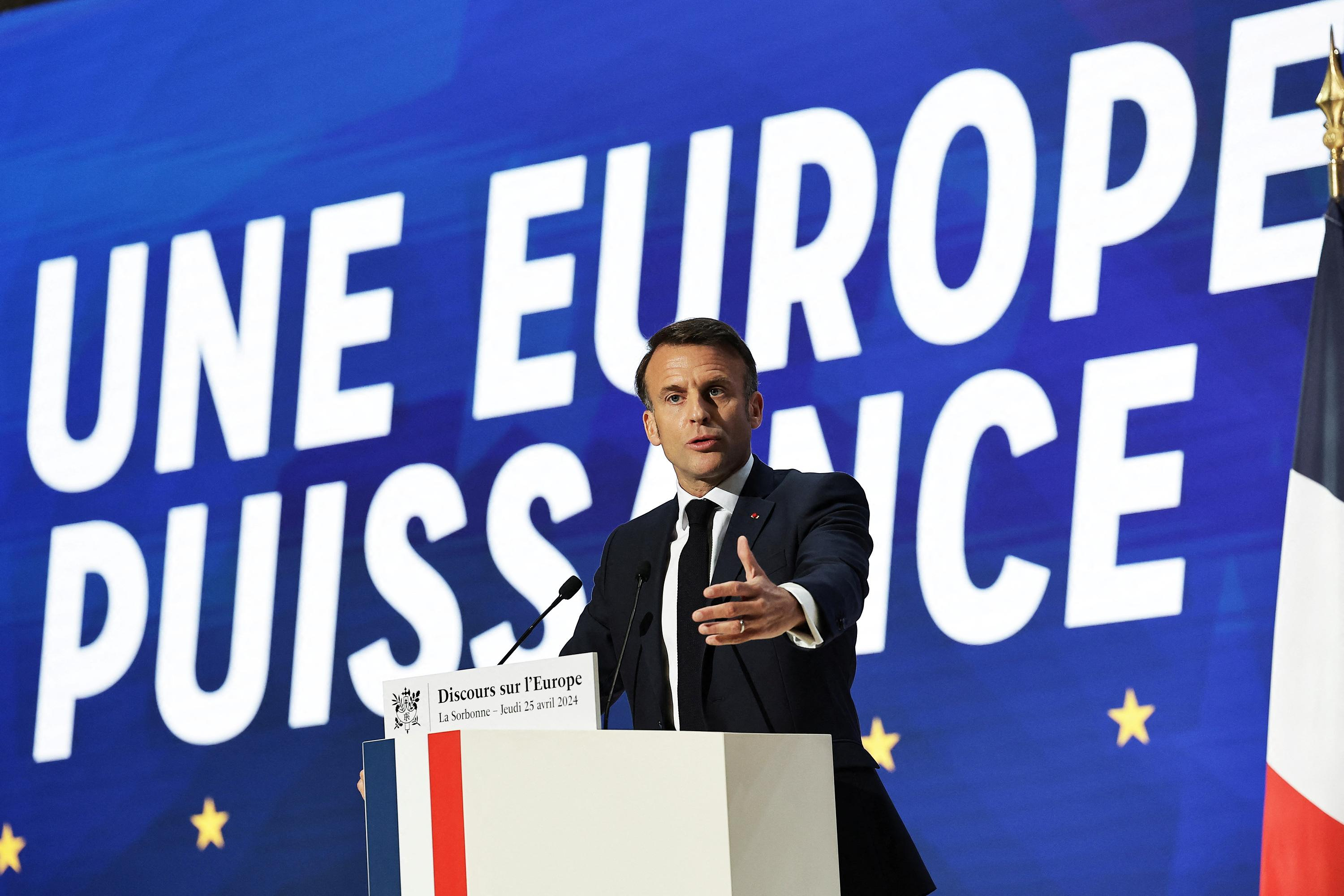Europeans: Macron's speech at the Sorbonne counted as speaking time on the Renaissance list
