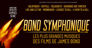 The themes and songs of James Bond brought to majesty by a symphony orchestra
