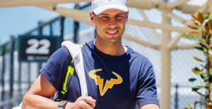 Tennis: Rafael Nadal back to training in Australia and with a smile
