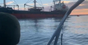 Commercial ship heading to Ukraine hits mine, two injured