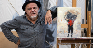 Paul Bloas, the Brest painter who magnifies “little people” into thousands of giants
