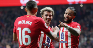 Liga: Atlético Madrid reaches the podium after its victory against Valencia