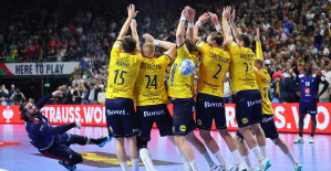 Euro handball: Prandi's incredible free kick to send the Blues into overtime on video