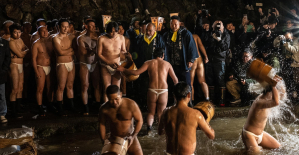 In Japan, the “naked men” at the center of a thousand-year-old festival are dressed forever