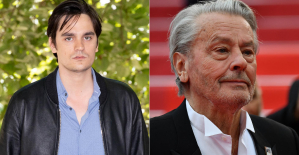 Alain-Fabien Delon shares a video of his father during a movie night in Douchy