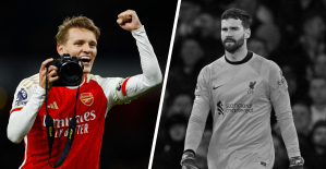 Arsenal-Liverpool: Odegaard omnipresent, Alisson at fault... The tops and flops