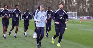 Blues: the French team participated in its first training with the new equipment (video)
