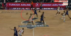 Basketball: in video, the incredible 17-meter “four-point” basket scored by Nando de Colo with Villeurbanne
