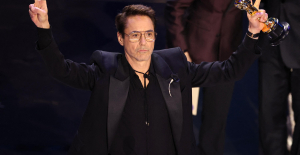 Robert Downey Jr. crowned best supporting actor at the Oscars for Oppenheimer