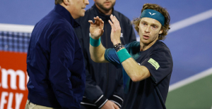 Tennis: Rublev disqualified for yelling at a referee during his semi-final in Dubai