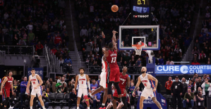 NBA: in video, the three-point basket at the buzzer of pivot Bam Adebayo against Detroit
