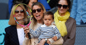 Tennis: in pictures, Nadal's baby attends his dad's victory in Madrid