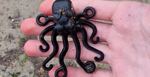 A 13-year-old English boy finds a small Lego octopus that has been adrift for 27 years