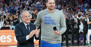 NBA: when Florentino Perez visits Luka Doncic before a play-off match